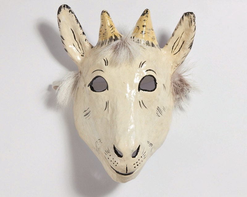 Paper mache kid mask
