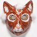Paper mache cat mask