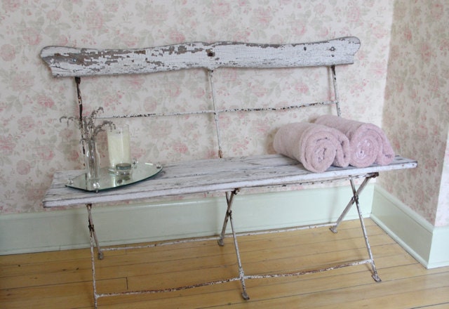 Antique French Folding Bench