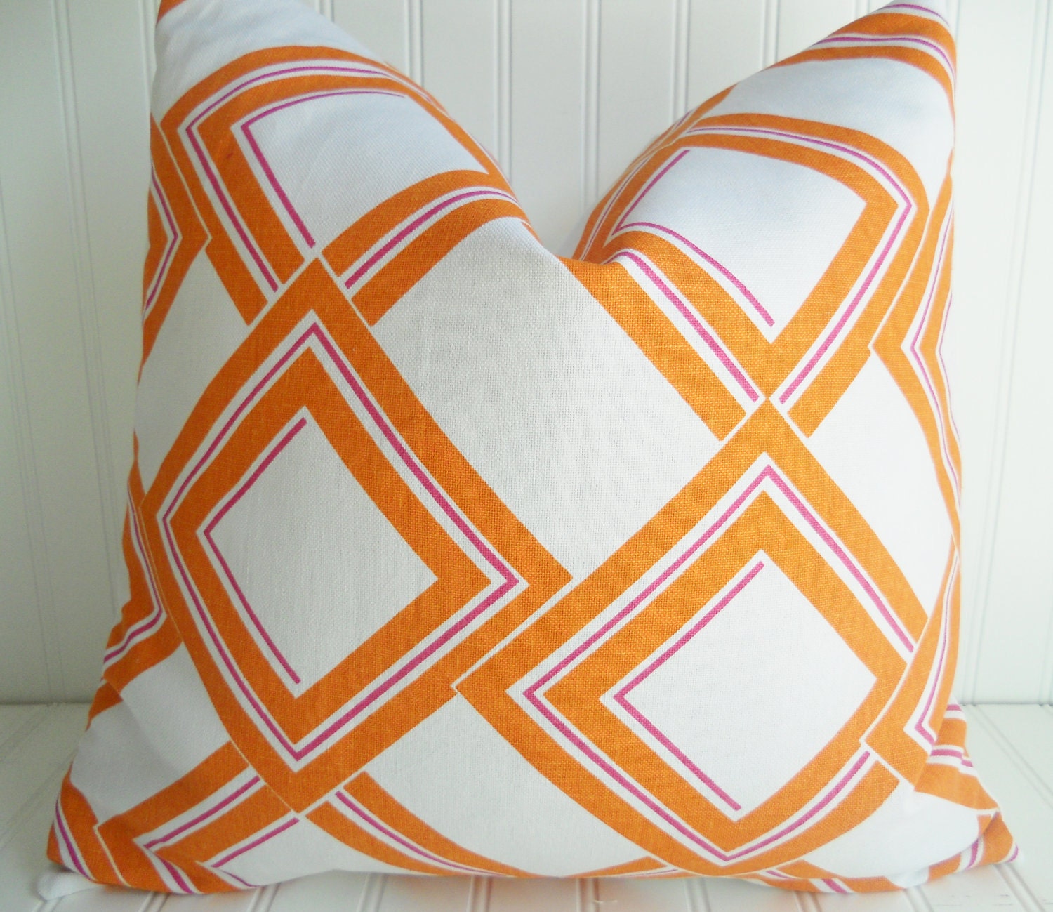 Orange Pillow - Decorative Orange Pillow Cover - 18 x 18 inch Throw Pillow