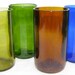 Reflamed Glassworks Recycled Glass Tumblers from Amazing Yellow, Green, Amber and Cobalt Blue Michigan Wine Bottles