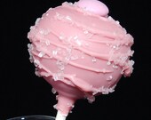 CAKE POPS, Strawberry Cake Pops, Recuerdos Para Quinceaneras, Party Favors, Bridal Shower Cake Pops, It's a Girl Cake Pops