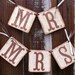 Burlap Banner Mr Mrs Wedding Banners Chair Signs