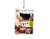 collage art postcard  //  4x6  print  //  street art, head, urban, new york city, paper ephemera