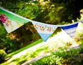 VINTAGE Garland.  Perfect DECOR for your wedding, a tea party, birthday, or PHOTO prop.  Ready to Ship.