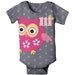 Personalized Owl Onesie, Baby Pink Owl Infant Romper, Custom Onesies