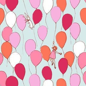 BALLONS children at play aqua by Sarah Jane