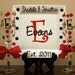 Personalized Porcelain Wedding or Anniversary Plate with 2 Champagne Flutes