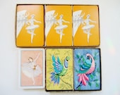 Degas Prima Ballerina Card Deck - Vintage Playing Card Lot - Vintage Card Games -Ballerinas and Birds
