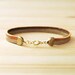 Leather Bracelet in Tan & Beige, "The Pecos"