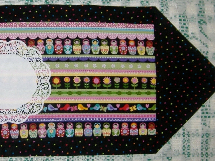 Table Runner Matryoshka Russian Nesting Dolls """SALE"""