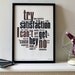 The Rolling Stones  Distilled. A3 Letterpress Art Print. Limited Edition.