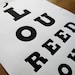 The Velvet Underground Eye Test Chart. Limited Edition Canvas Print Artwork.