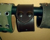 Leather Wristband Cuffs
