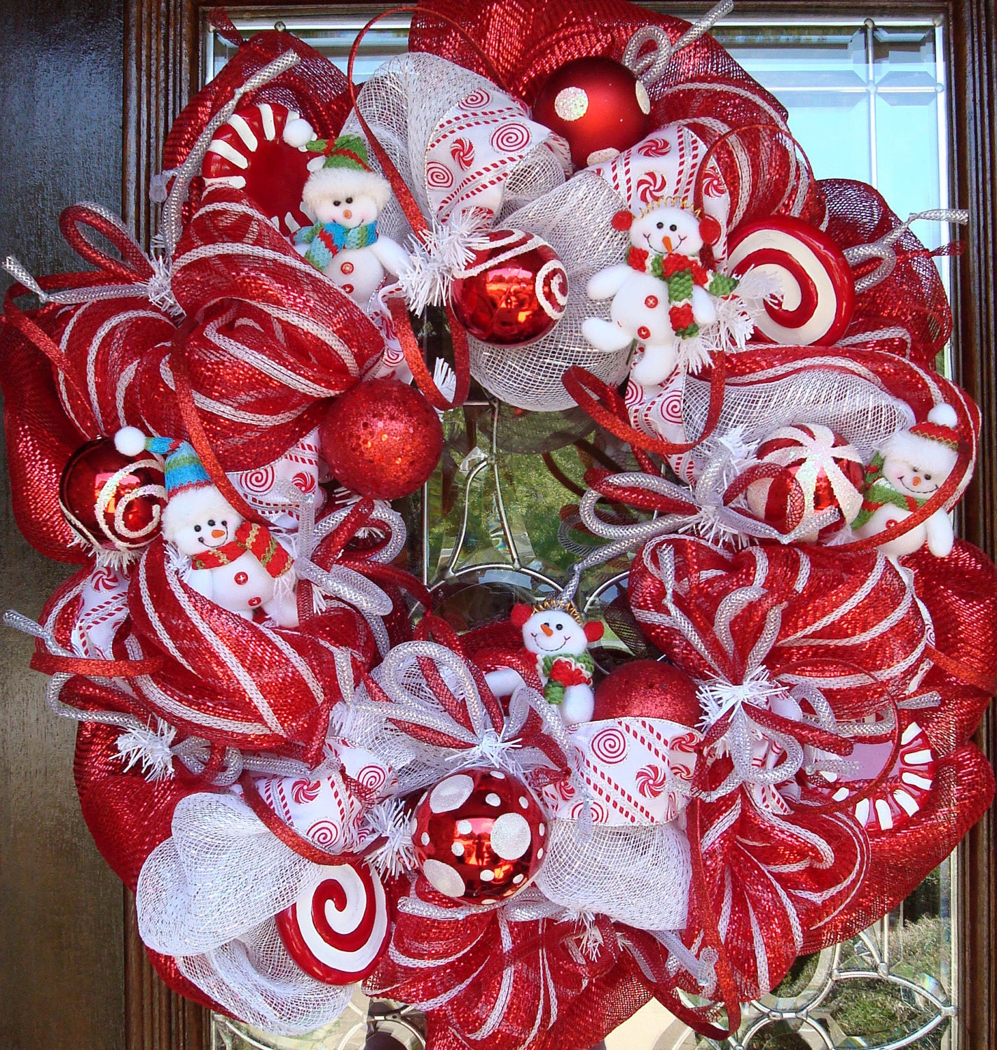SNOWMEN CHRISTMAS WREATH
