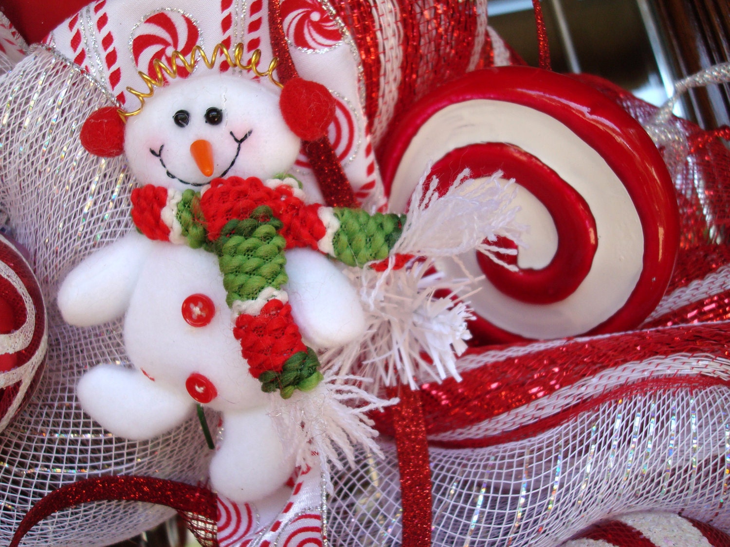SNOWMEN CHRISTMAS WREATH