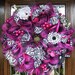 Deco Mesh HOT PINK and ZEBRA Wreath