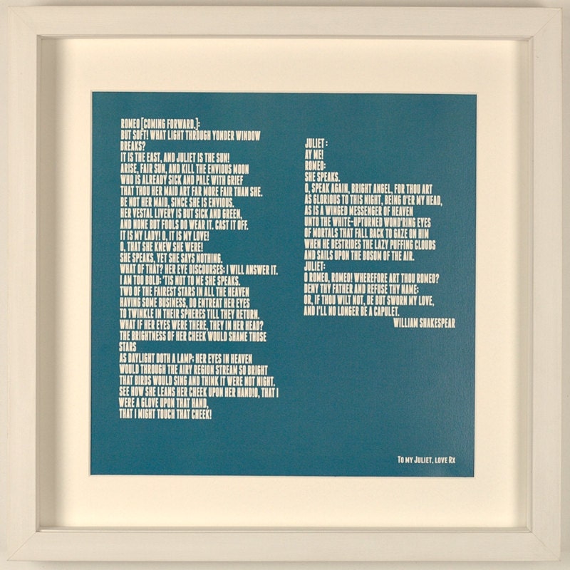 My Favourite Lines Print - Large Mounted