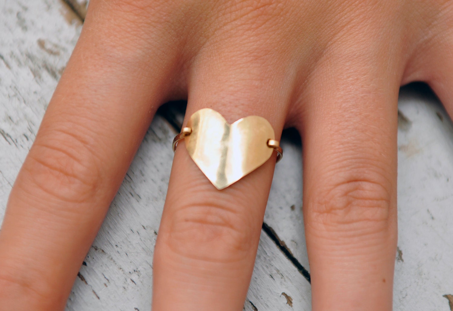 Heart Ring. 14kt gold filled. your size