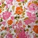 Vintage 1960s Wallpaper-Whimsical Pink Poppies-by the yard