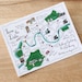100 Custom Map Postcards - Cute Wedding Map, We're Moving or Party Map