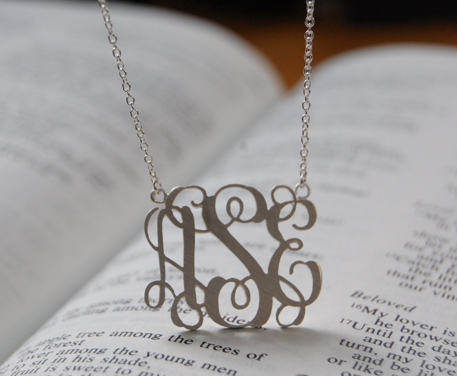 Reserved for KellySue02- Monogram Necklace 1inch Personalized Initial Pendant