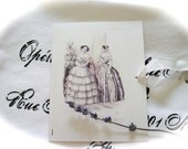 1 (set) of 5 Note Cards of French Models