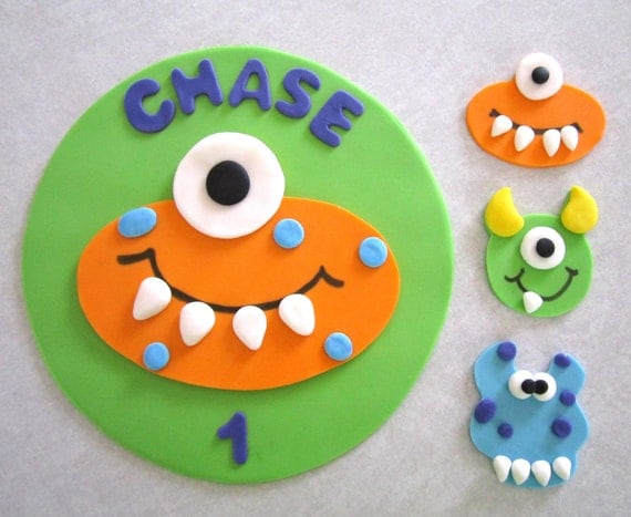 Monster Cake and Cupcake Topper Assortment Il_570xn