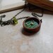 RESERVED Into the Shire, Hobbit Door Necklace, Painted Wood, Antique Brass Chain, Made to Order