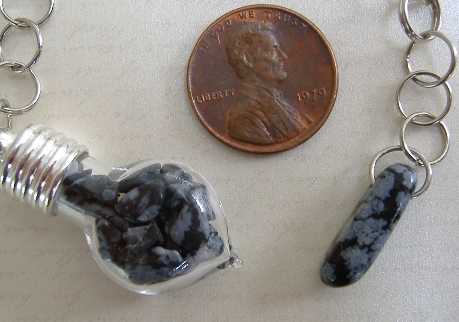 Snowflake Obsidian Dowsing Pendulum - Stone of Scrying, Purity, Stone of Inner Self, Scorpio Power Stone, Root and Sacral Chakra,