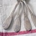 Antique French Silver plate Tea Spoons - by Ravinet d'enfert - Set of 4 - RARE circa 1890's