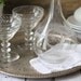 Reserved for Hannah - Vintage Etched Glass Decanter with Monogram - "R"