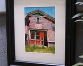 Open Barn Door Original Framed Photography