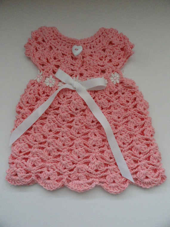 Fast and Easy Cluster Dress Crochet Pattern Sizes Newborn and 0-3 Months