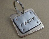 Dog Tag Sale -- Pet ID Tag - Bronze and Silver Dog Tag