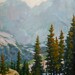 Impressionistic Landscape Painting "High Mountain Lake"