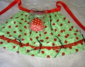 Girl's Ladybug Cupcake Cooking Apron, Wild Crow Farm