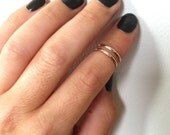1 Layering 14K Gold Filled Stacking Ring, Knuckle Ring, Midi Ring- any size