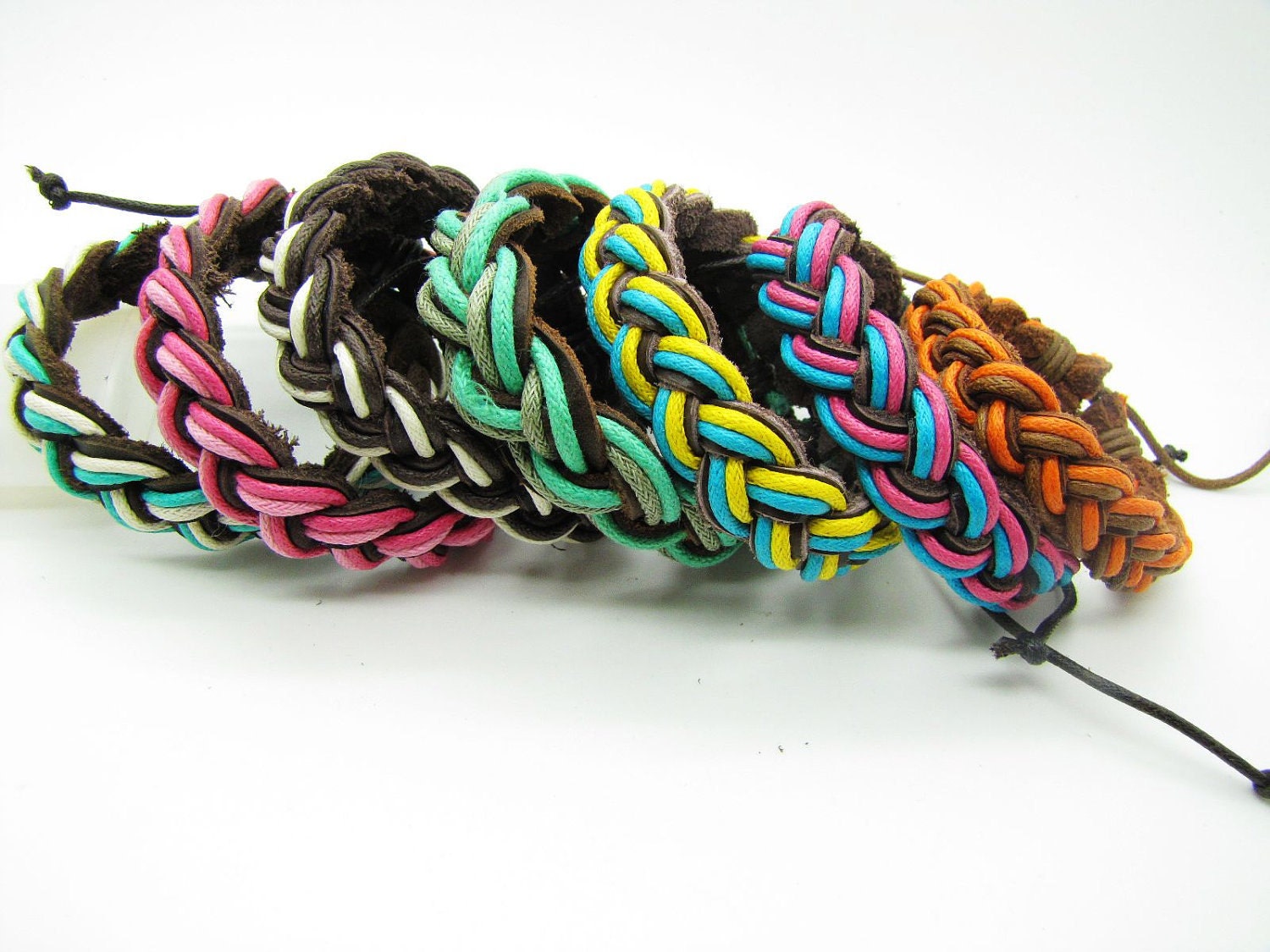 fashion Adjustable leather Cotton Rope Woven Bracelets mens bracelet cool bracelet jewelry bracelet bangle bracelet  cuff bracelet 766S