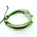 Green Rope and Black Leather Steampunk Bracelet antique silver karma love  bracelet,Infinity Wish Love Bracelet Adjustable Bracelet 908S