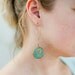 Pardes - Teal Wind Earrings Cold Clay Teal with gold toned