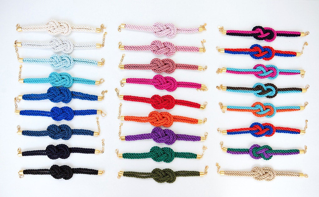 Nautical Silk Cord White Bracelet by pardes israel