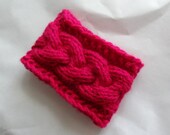 knit baby headband / Cable knit headband / Baby Headband in flower / Baby Knit Headband / Baby Girl Headband, Newborn  Headband,