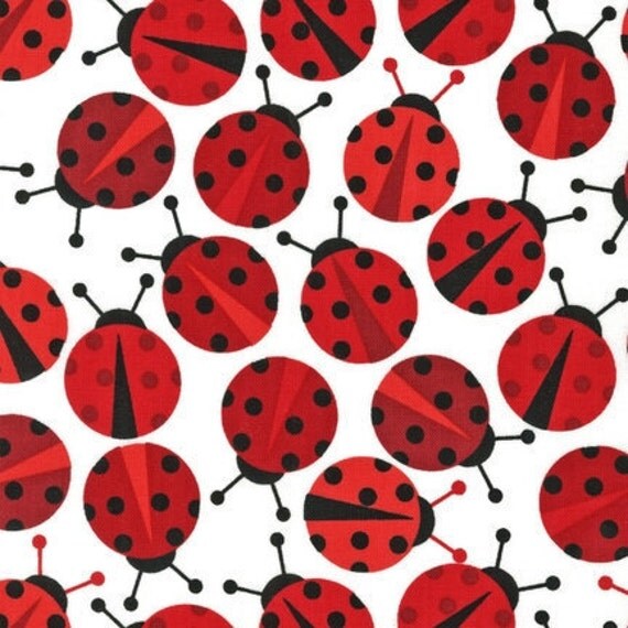 LADYBUG CORDUROY Fat Quarter From Robert Kaufman