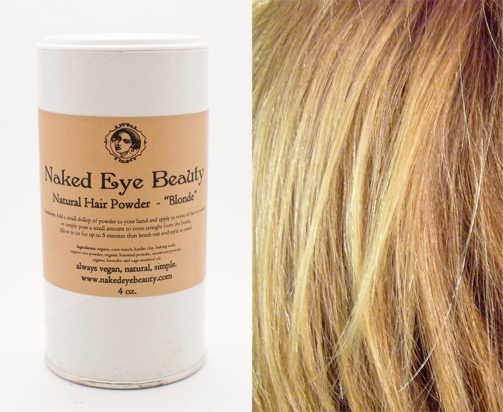 Organic Blonde Dry Shampoo Hair Powder Natural Vegan 4 oz.