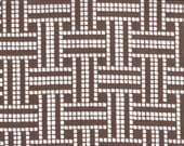 Dachshund 2.25 organic cotton voile fabric in dark brown