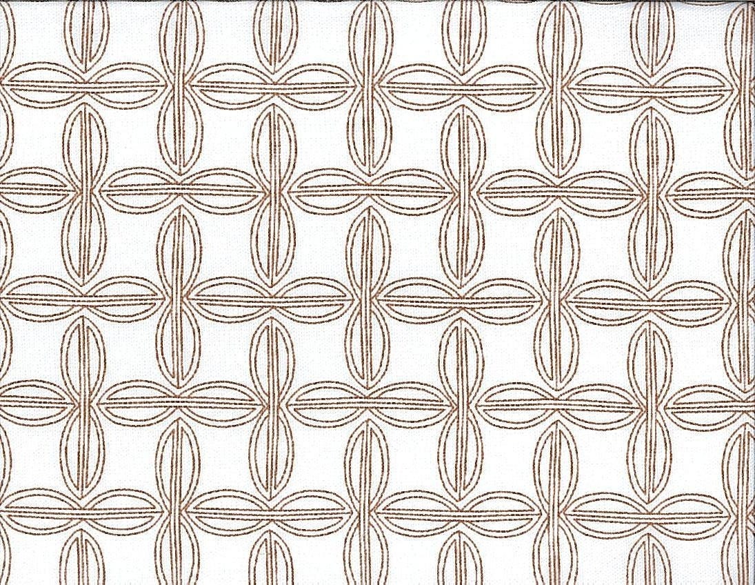 Garden Organic cotton canvas, white and light brown