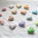Pastel felt hearts banner/ garland/ bunting - nursery decor - you choose your colours