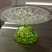 Cake Stand in Apple Green Chartreuse / 16" Custom Cake Stands / Vintage Cake Stands for Spring Weddings, Summer Weddings or Garden Weddings