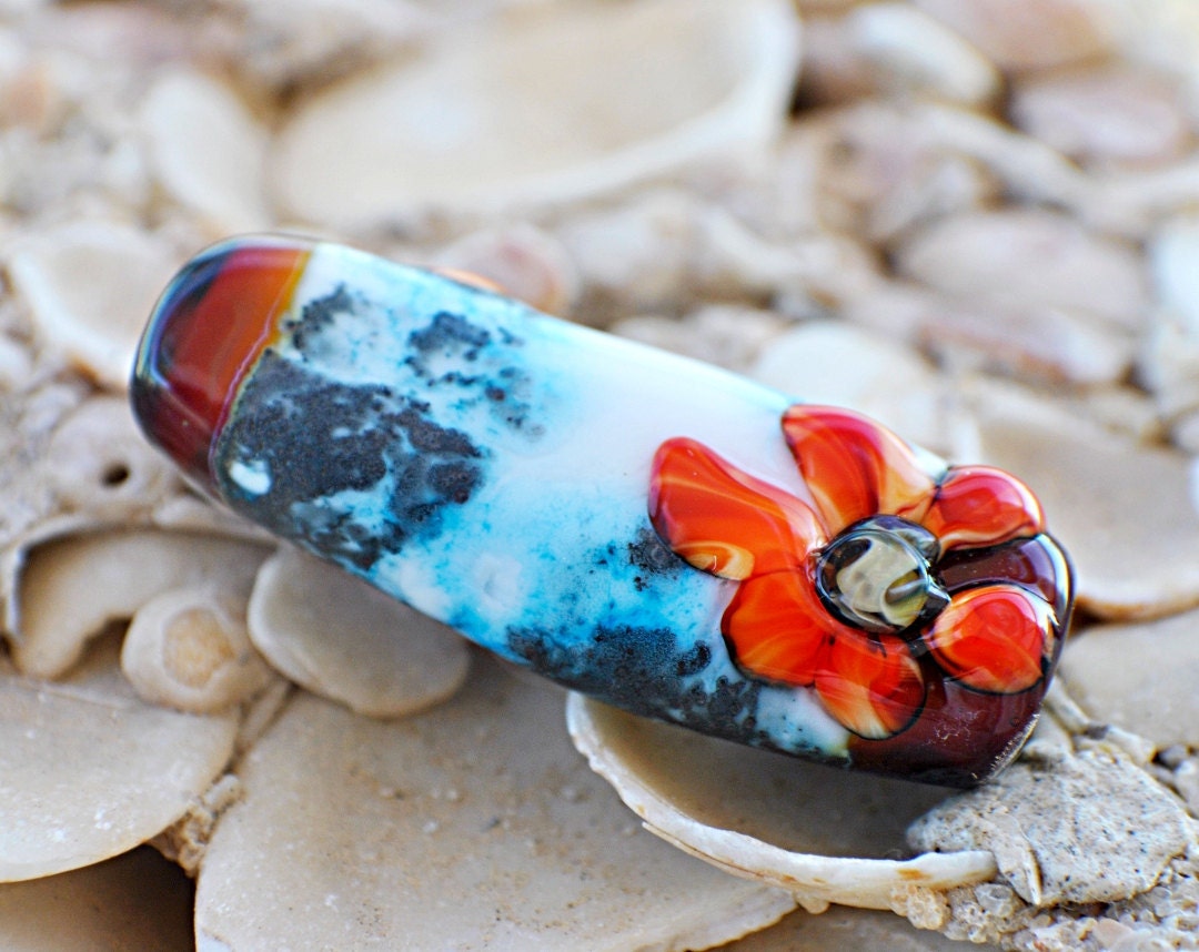 Lampwork focal bead   -'Galia'